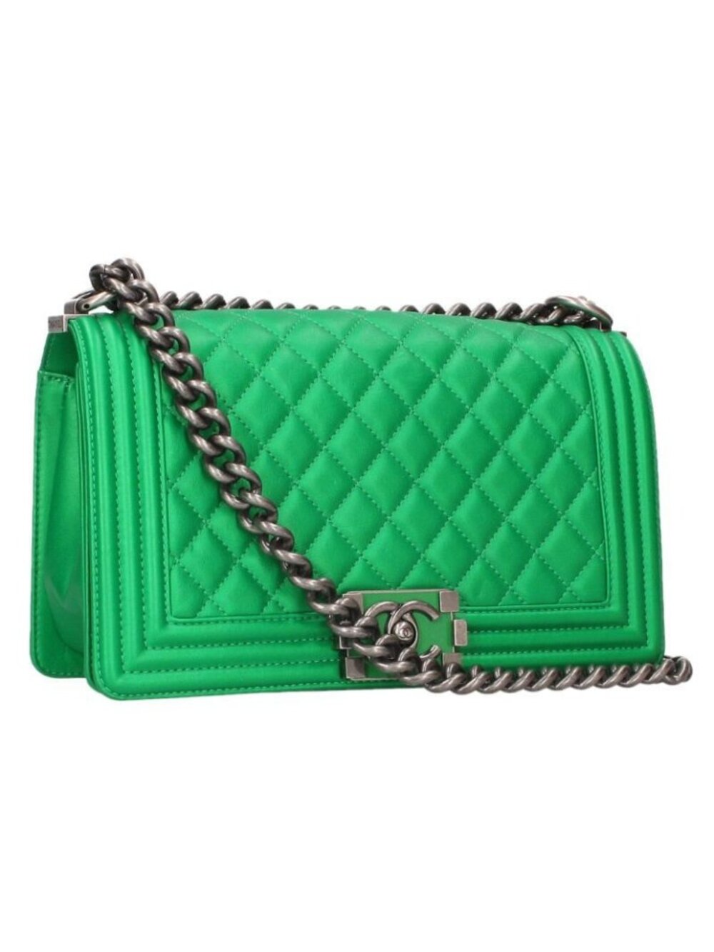 Chanel 25 Quilted Calfskin Chain Shoulder Bag